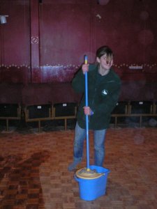 [We tidy up after a visit]